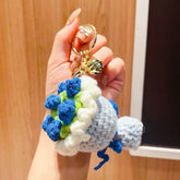 Hand Held Flower Key Chain