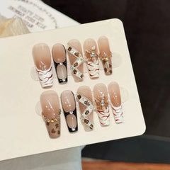 Leopard Demon(Handmade press on nails)/10Pcs Nails