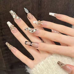 Leopard Demon(Handmade press on nails)/10Pcs Nails