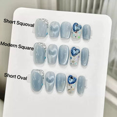 Arctic Whisper （Handmade press on nails）/10Pcs Nails