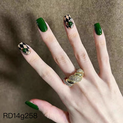 Emerald（Handmade press on nails）/10Pcs Nails