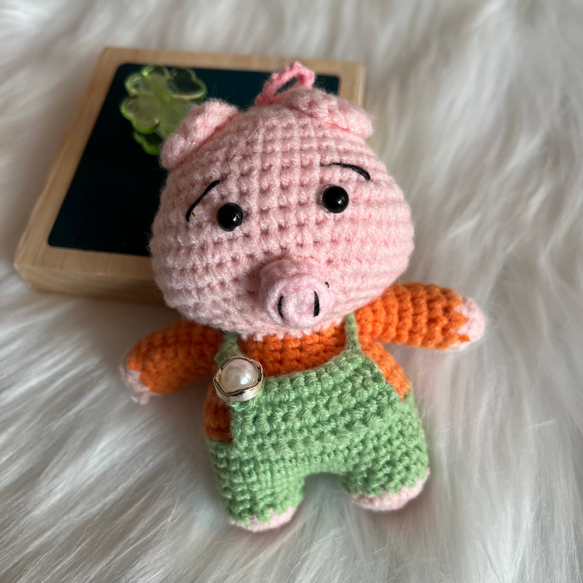 Handmade Crocheted Cute Pig Doll